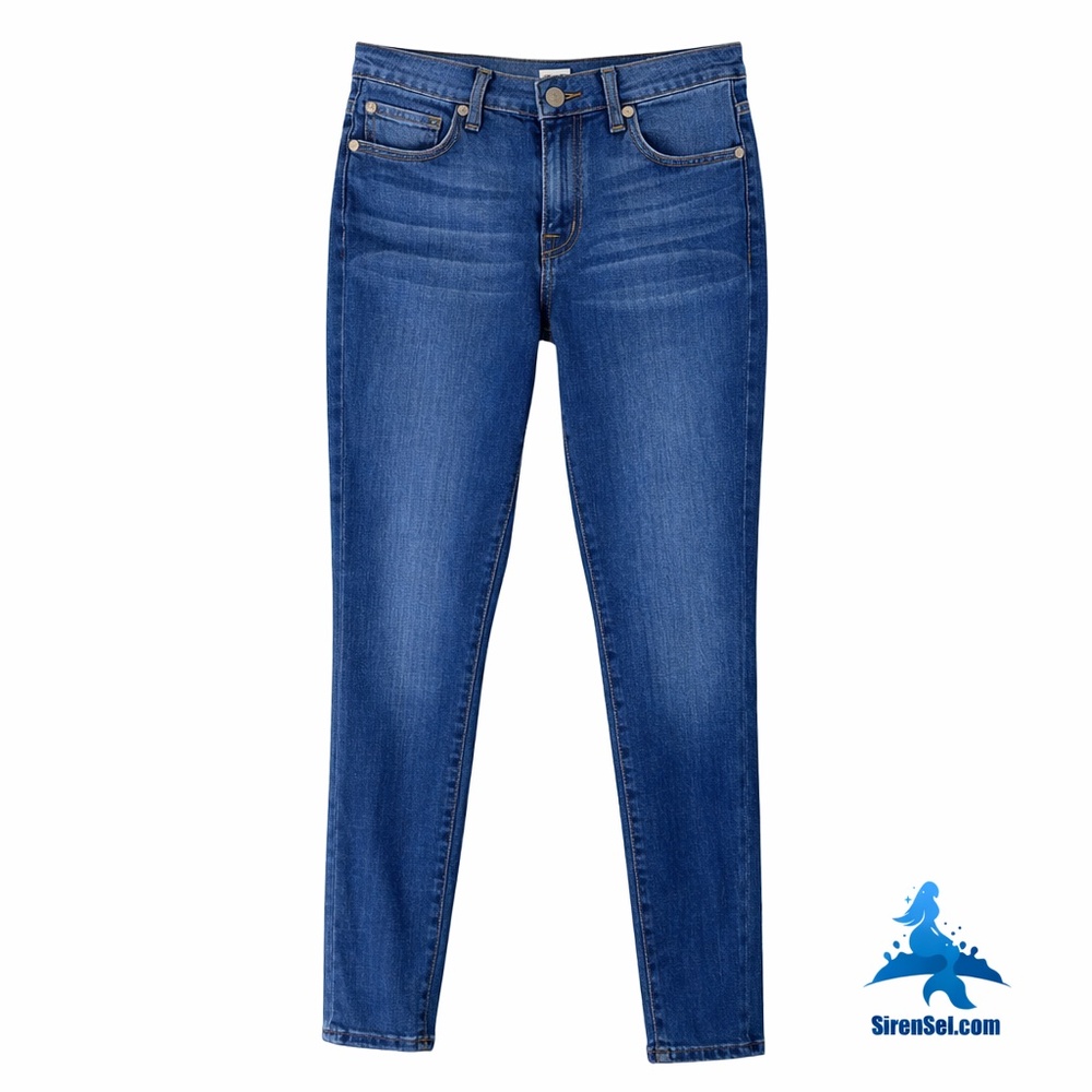 1233 7 For All Mankind - Gwenevere Skinny Jeans - Medium Wash - Size 30 - Blue